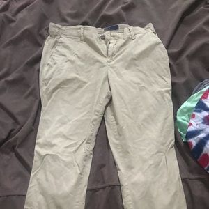 Chino cropped pants